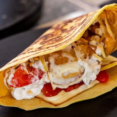 Savoury crepe